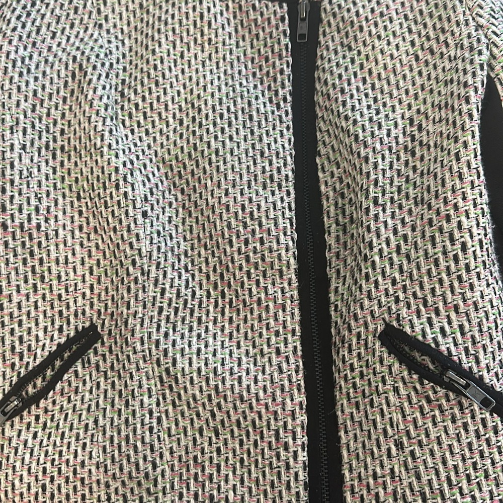 Tweed design side zip jacket - Picture 3 of 3